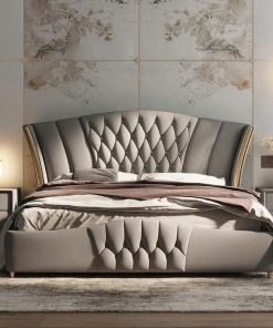 Giường ngủ gỗ công nghiệp bọc nệm