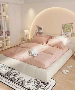 Giường ngủ gỗ công nghiệp bọc nệm
